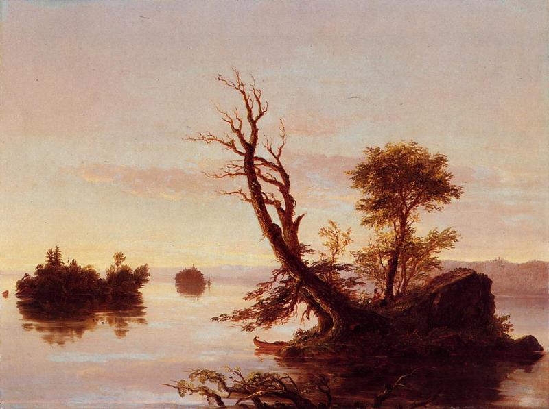 Thomas Cole American Lake Scene oil painting image